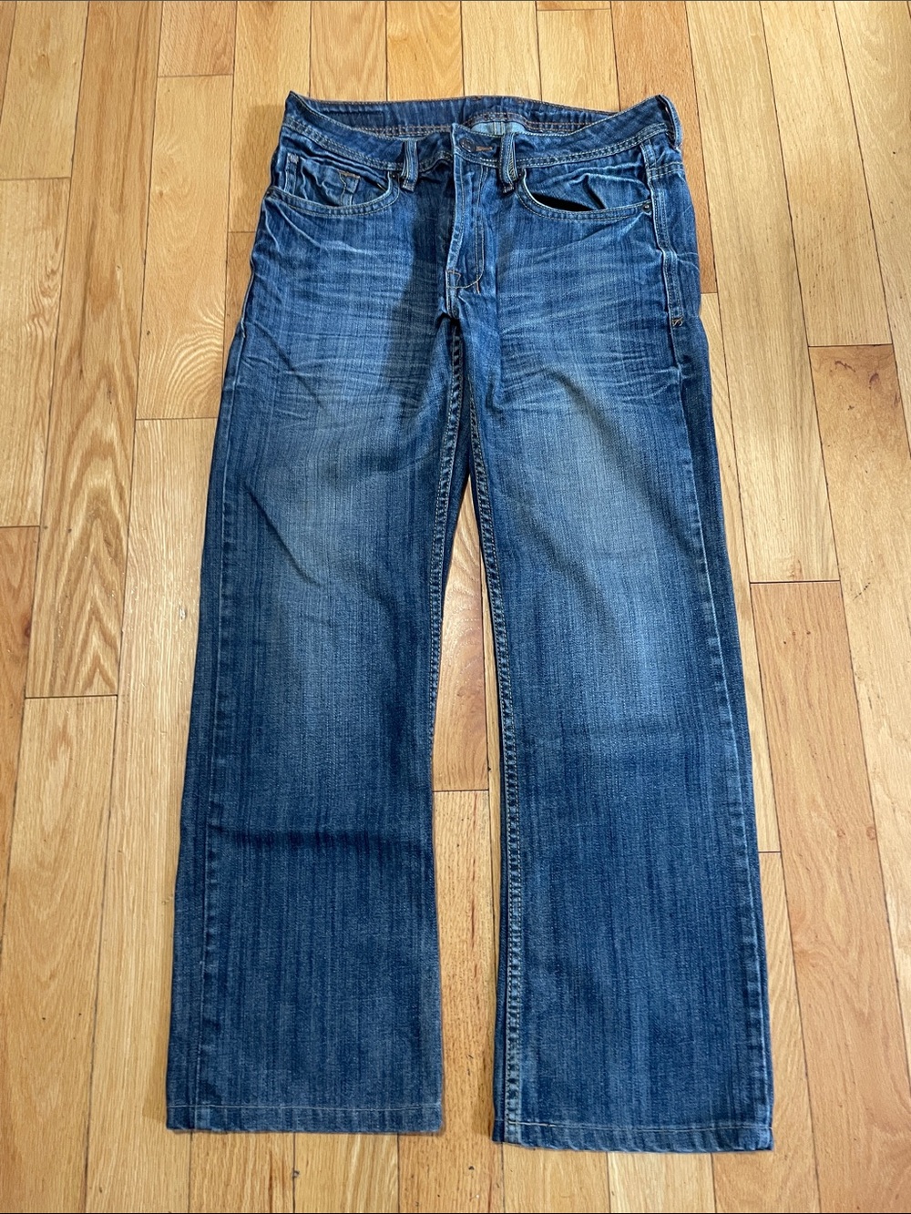 Buffalo David Bitton Men's Dark Blue Bootcut Jeans